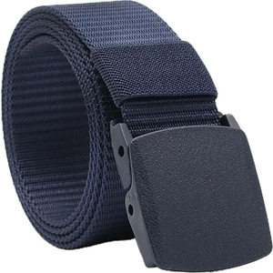 Açık Nefes Erkekler Naylon Bel Kemeri Slayt Toka Koyu Mavi (Yurt Dışından)