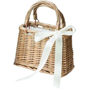 Bayan Kızlar Hasır Çanta Yaz Plaj Rattan Sepet Tote Çanta Plaj Çanta Dikdörtgen (Yurt Dışından)