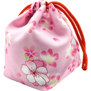 Japon Çanta Yukata Makyaj Sikke Çanta Ev Öğle Yemeği Çantası Tote Kılıfı Pembe (Yurt Dışından)