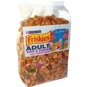 Friskies Seafood Somon Ton Balıklı ve Tavuklu Yetişkin Kedi Maması 1kg Ekopaket