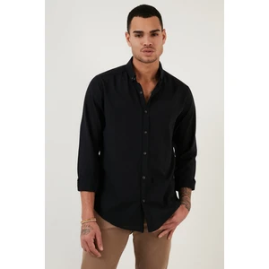 Pamuklu Regular Fit Düğmeli Yaka Gömlek Erkek GÖMLEK CF20S111871