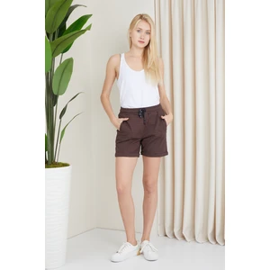 Banada Moda Kadın Desenli Penye Şort