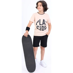 Toontoy Kids Toontoy Erkek Çocuk Play Side Baskılı Şortlu Takım