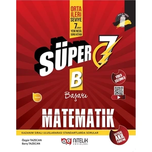 Nitelik Yayınları 7. Sınıf Yeni Nesil Süper Matematik Soru Bankası