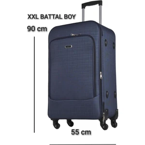 Xxl Battal Boy 90 cm Körüklü Kumaş Valiz & Bavul