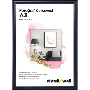 Tekin Özalit Siyah Fotoğraf Çerçevesi A3
