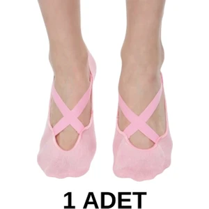 Kadın Kaydırmaz Silikon Tabanlı Yoga Plates ve Spor Çorabı