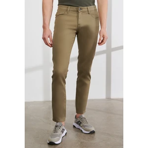 Altınyıldız Classics Erkek Yeşil Slim Fit Dar Kesim Pamuklu 5 Cep Esnek Rahat Pantolon