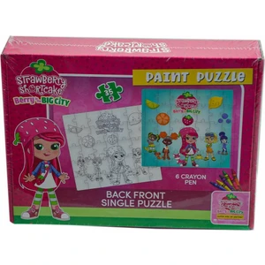 CK7880 Çilek Kız  Boyamalı  Puzzle -Utku