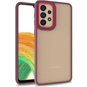 Samsung Galaxy A73 Case Kılıf Case, Kamera Lens Korumalı Elektroplatin Kaplama Sert Pc Koruyucu Colourful Platinum Serisi