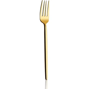 Amore Titanyum Parlak Gold 12 Adet Tatlı Çatalı