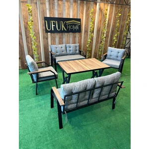 Ufuk Home Kavacık 2+2+1+1+Masa Bahçe Mobilyası, Balkon Mobilyası, Bahçe Masa Takımı, Bahçe Takımı