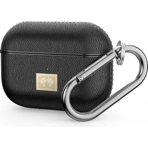 Airpods Pro Uyumlu Kılıf Deri Görünümlü Wlons Askılı Koruma Kılıfı