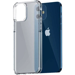 iPhone 12 Uyumlu Kılıf Mat Parmak Izi Yapmayan Transparan Wlons H-Bom Kapak