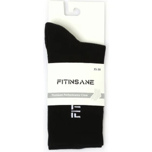 Premium Performance Crew Unisex Siyah Spor Çorap
