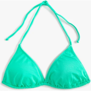 Üçgen Bikini Üstü Boyundan Bağlamalı Kaplı