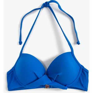 Push Up Bikini Üstü Dolgulu Balenli Boyundan Bağlamalı