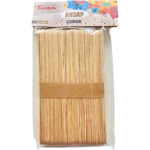 Ahşap Cubuk Büyük Boy 50' Li Naturel