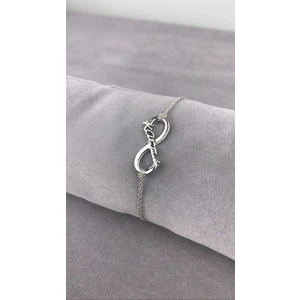 Bey Silver Sade Sonsuzluk Ata Imza Gümüş Kadın Bileklik
