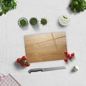 Cam Kesme Tahtası - Cam Kesme Tablası | Retro Ahşap Görünümlü | 20CM x 30CM