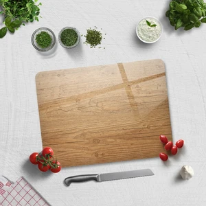 Cam Kesme Tahtası - Cam Kesme Tablası | Retro Ahşap Görünümlü | 30cm x 40cm