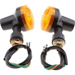 12V Evrensel Motosiklet Turn Sinyal Işık Yuvarlak Gösterge Lambası - Tip 1 (Yurt Dışından)