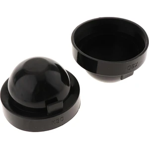 Çift LED Far Toz Kapağı Kauçuk Mühür Su Geçirmez Gövde Kapak 90MM (Yurt Dışından)