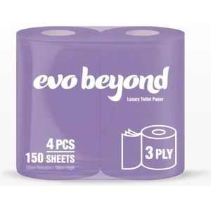 Evo Beyond 4'lü Rulo Lila Tuvalet Kağıdı