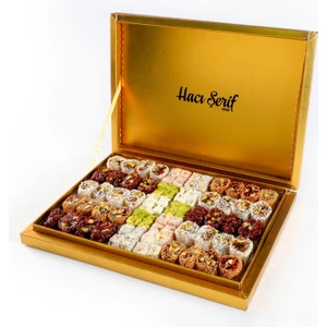 Çifte Kavrulmuş ve Sultan Lokum 850g Gold Kutu