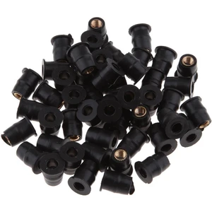 100 Adet M5 Plastik Metrik Motosiklet Ön Cam Kuyu Somun Pirinç Wellnuts (Yurt Dışından)