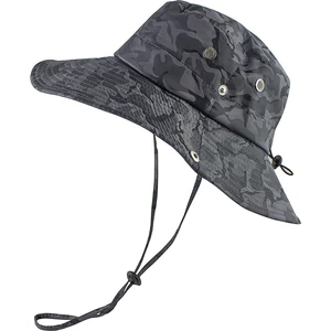 Hailihui Store Seyahat Balıkçılık Safari Güneş Koruması Için Açık Mesh Liner Camo Kova Kap Şapka Için Geniş Ağız Boonie Şapka (Yurt Dışından)