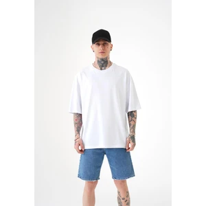 Overssıze Büyük Beden Pamuklu Basic T-Shirt