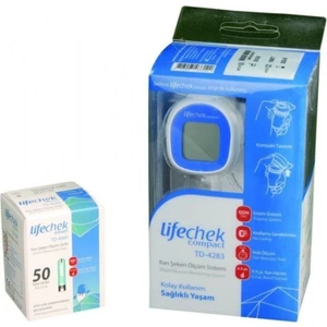 Lifechek Compact Td-4283 Kan Ölçüm Cihazı + Lifechek Smart Td-4360 Kan Ölc?U?M Stribi 50 Adet