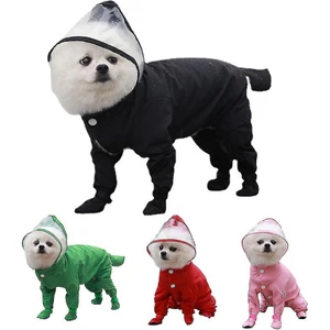 Yağmurluk Tulum Pet Köpek Köpek Yavrusu Kıyafeti Kumaş Yağmur Önyükleme Ceket (Yurt Dışından)