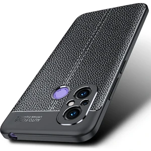 M.TK Moveteck Xiaomi Redmi 12C Kılıf Kamera Lens Çevresi Korumalı Renk Atmaz Leke Tutmaz Deri Doku Silikon Kapak