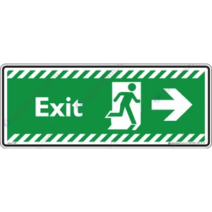 İsg Tabelam 30X12cm/kompozit/Exit Sağa Ok