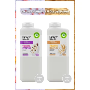 Dicora Urban Fit Yogurt & Pistachio Fıstık+B Vitamini Yoğurt ve Yulaf Fit Duş Jeli Paketi