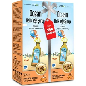 Ocean Balık Yağı Portakal Aromalı Şurup 150 ml + 150 ml