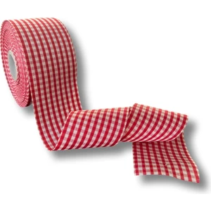 50650 Kırmızı Ekose Kurdele 5 cm