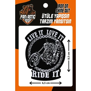 Ütü Ile Yapışan Dokuma Arma Patch, Motorcu/motosiklet