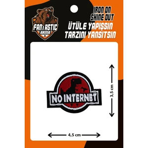 Ütü Ile Yapışan Dokuma Arma Patch, No Internet