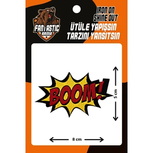 10'lu Paket Ütü Ile Yapışan Dokuma Arma Patch Yama Boom Modeli
