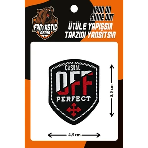 Ütü Ile Yapışan Dokuma Arma Patch, Casual Off Perfect