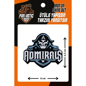 Ütü Ile Yapışan Dokuma Arma Patch, Admırals/amiral