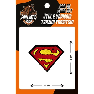 Ütü Ile Yapışan Dokuma Arma Patch, Super Man