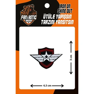 Ütü Ile Yapışan Dokuma Arma Patch, Yıldız Rozet