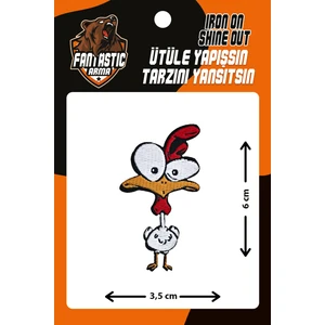 Ütü Ile Yapışan Dokuma Arma Patch, Tavuk