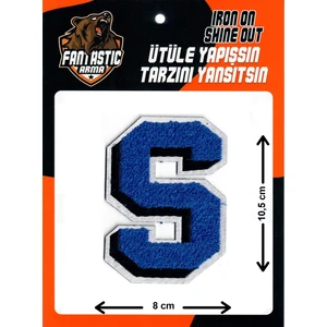 Ütü Ile Yapışan Dokuma Peluş, Kolej, Punch, Büyük Harf, S, Arma Modeli