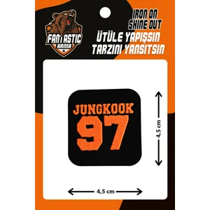 Ütü Ile Yapışan Dokuma Arma Patch, 97 Jungkook
