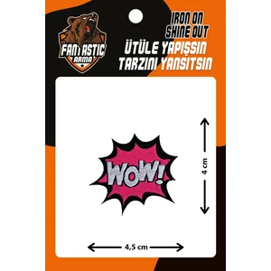 Ütü Ile Yapışan Dokuma Arma Patch, Wow!